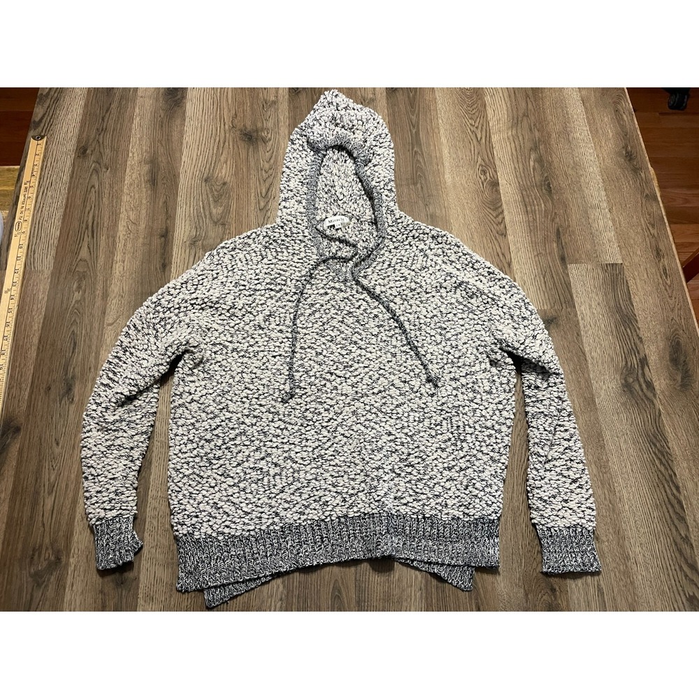 Miracle Hoodie, Women's Size S/M, Gray White, Pullover, Long Sleeve, V-neck